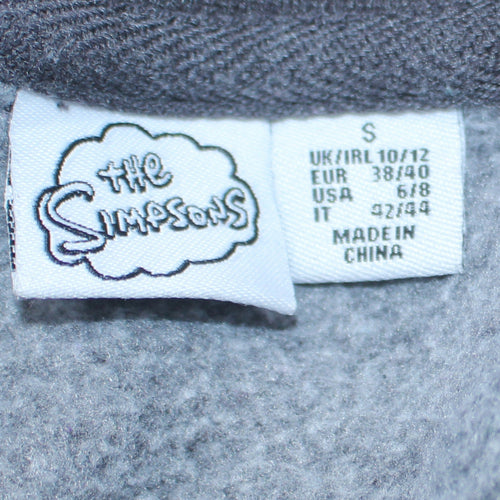 The Simpsons Women's Grey Sweatshirt Size 10/12 Crew Neck Pullover
