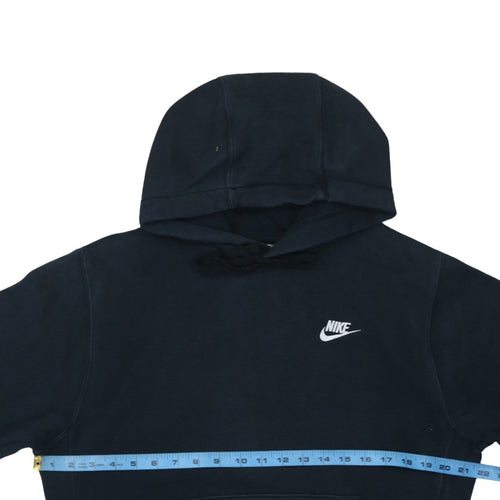 Nike Men's Black Pullover Hoodie Small Logo Sportswear Sweatshirt
