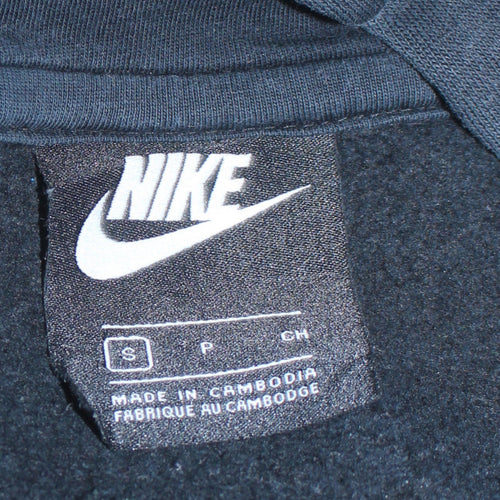 Nike Men's Black Pullover Hoodie Small Logo Sportswear Sweatshirt