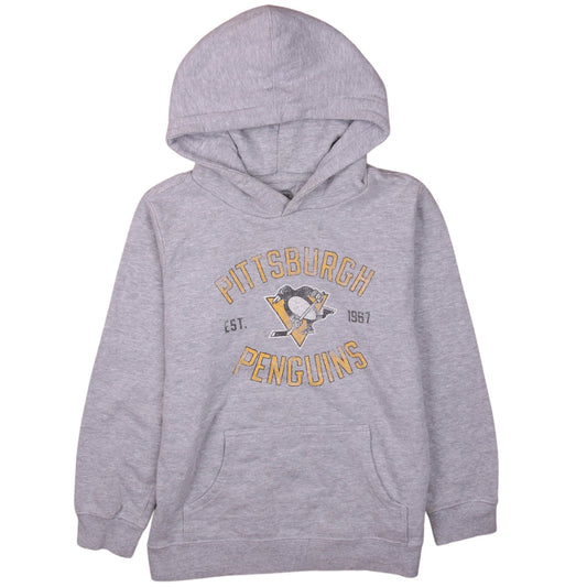 Fanatics Men’s Grey Pittsburgh Penguins Pullover Hoodie M