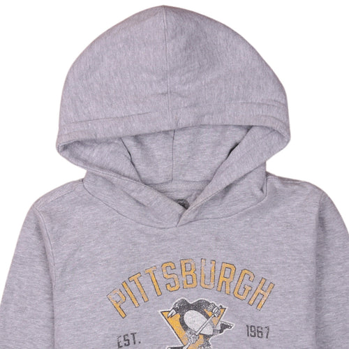 Fanatics Men’s Grey Pittsburgh Penguins Pullover Hoodie M