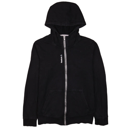 Reebok Men's Black Full Zip Hoodie Size M Sports Fleece Jacket