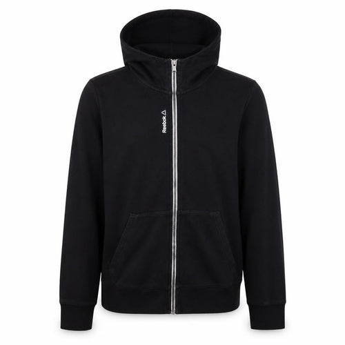 Reebok Men's Black Full Zip Hoodie Size M Sports Fleece Jacket