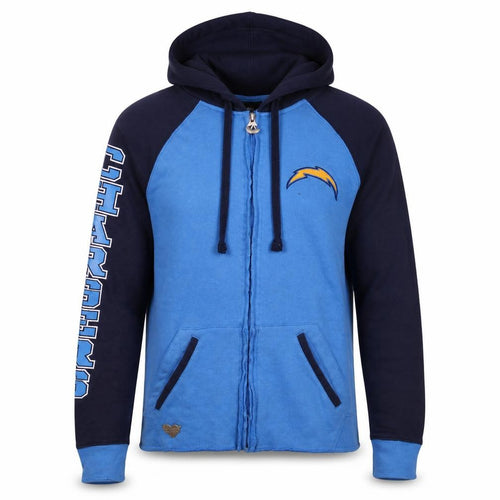 Reebok NFL Team Apparel Blue Full Zip Hoodie Unisex M Sports Fleece