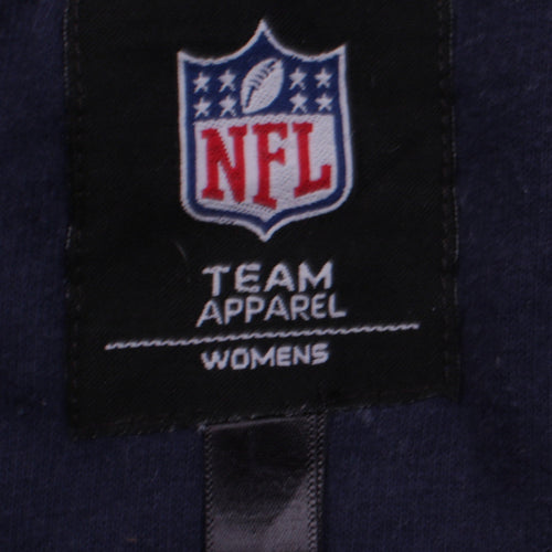 NFL Team Apparel Womens Navy Denver Broncos Full Zip Hoodie