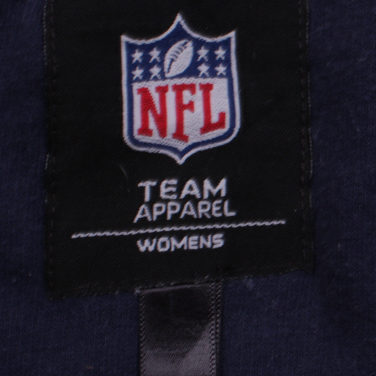 NFL Team Apparel Womens Navy Denver Broncos Full Zip Hoodie