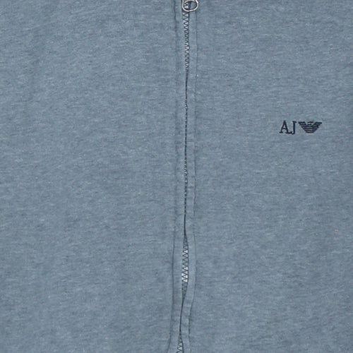 Armani Jeans Men’s Grey Full Zip Hoodie 2XL Regular Fit