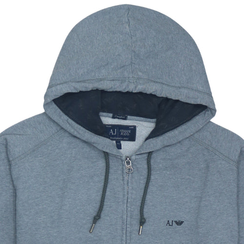 Armani Jeans Men’s Grey Full Zip Hoodie 2XL Regular Fit