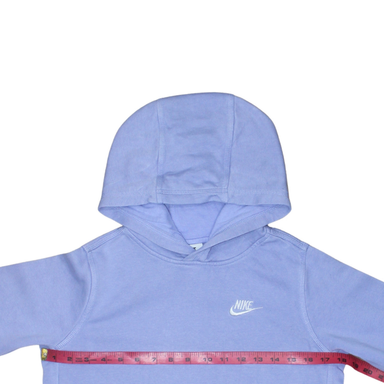 Nike Girls Blue Pullover Hoodie Size 13-14 Years Regular Fit Fleece