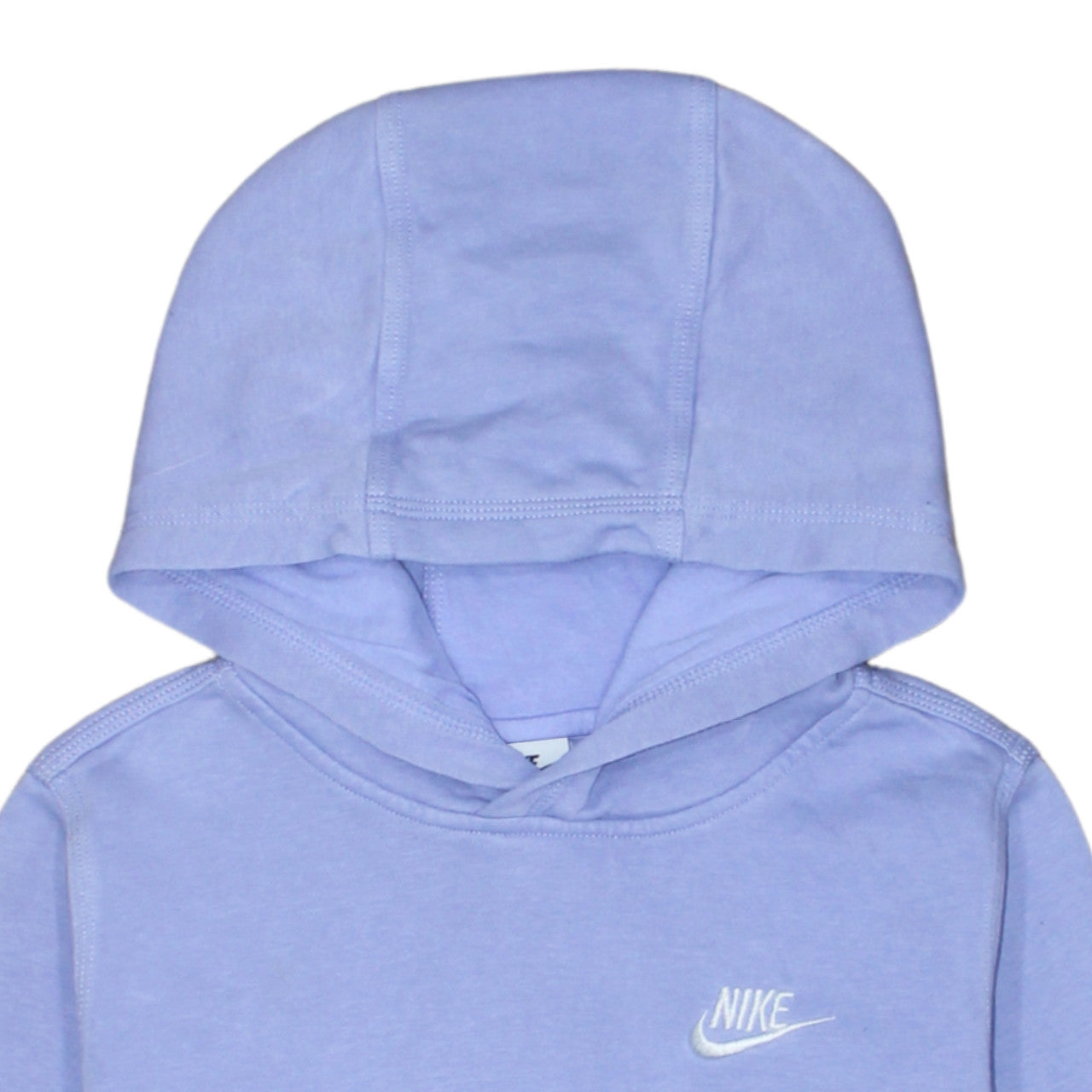 Nike Girls Blue Pullover Hoodie Size 13-14 Years Regular Fit Fleece