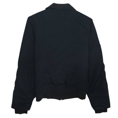 Puma Women Black Size 16 Bomber Jacket Full Zip Casual Sportswear