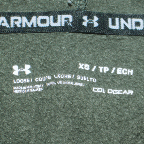 Under Armour Men's Green XS Pullover Hoodie ColdGear Fleece
