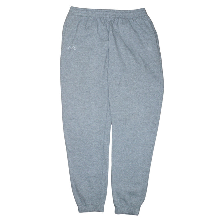 Kappa Men’s Grey Fleece Joggers XL Regular Fit Sportswear