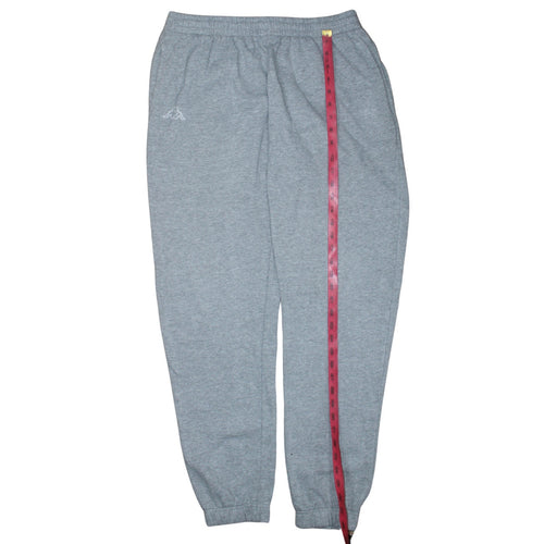 Kappa Men’s Grey Fleece Joggers XL Regular Fit Sportswear