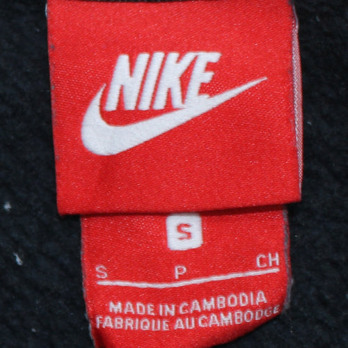 Nike Men's Black Small Pullover Sweatshirt Logo Crew Neck