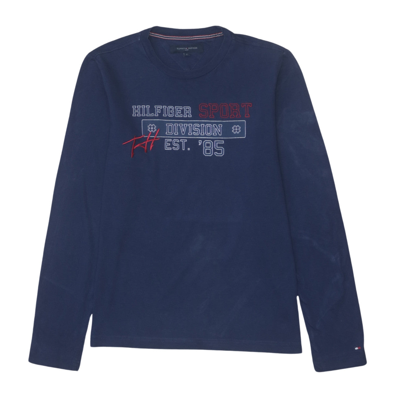 Tommy Hilfiger Men’s Blue Long Sleeve Sport Graphic T-Shirt Size S