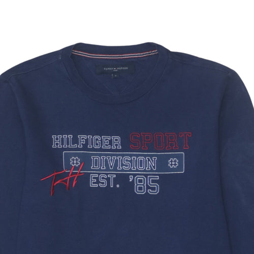 Tommy Hilfiger Men’s Blue Long Sleeve Sport Graphic T-Shirt Size S
