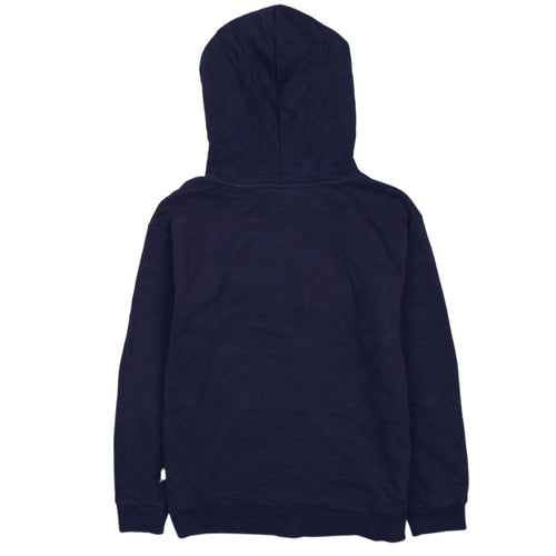 Puma Teens Blue Pullover Hoodie L Logo Fleece Sportswear