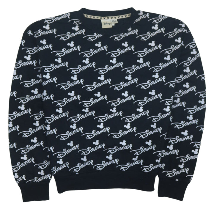 Disney Women's Black XS Pullover Sweatshirt with Mickey Print