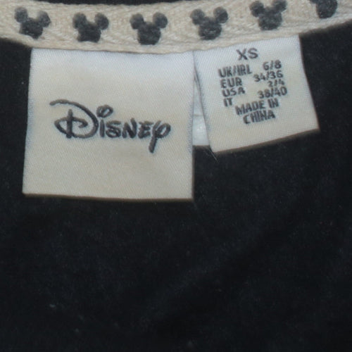 Disney Women's Black XS Pullover Sweatshirt with Mickey Print