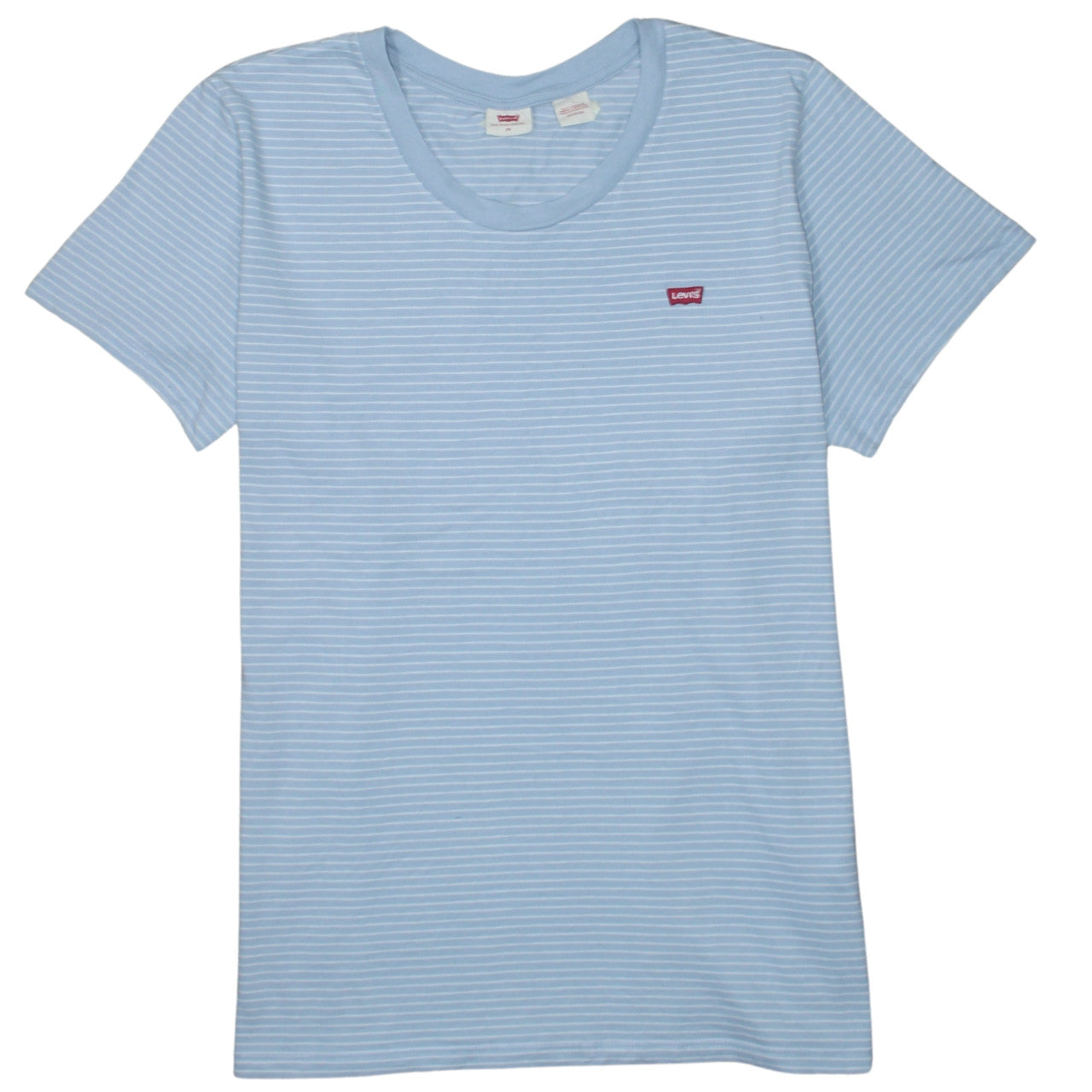Levi's Men's Blue Striped Crew Neck T-Shirt Size 2XL