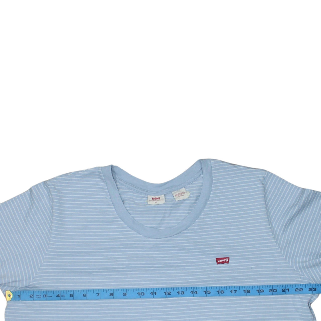 Levi's Men's Blue Striped Crew Neck T-Shirt Size 2XL
