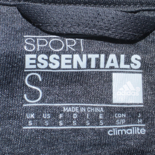 Adidas Men's Grey Full Zip Hoodie Size S Sport Essentials