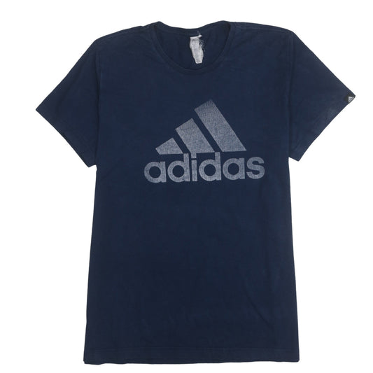 Adidas Men's Blue XL Logo Graphic Crew Neck T-Shirt