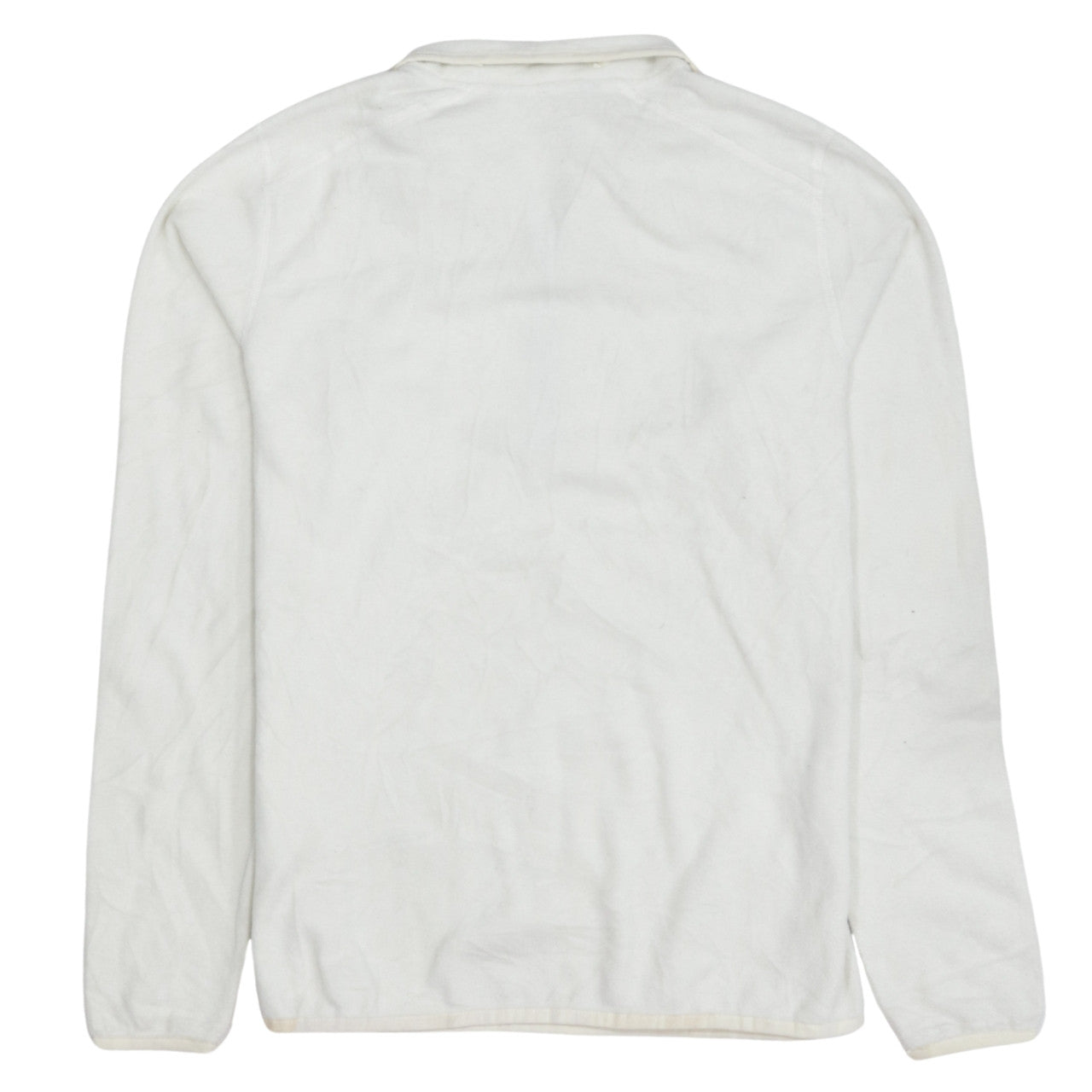The North Face Women's White Fleece Pullover Sweatshirt L 1/4 Zip