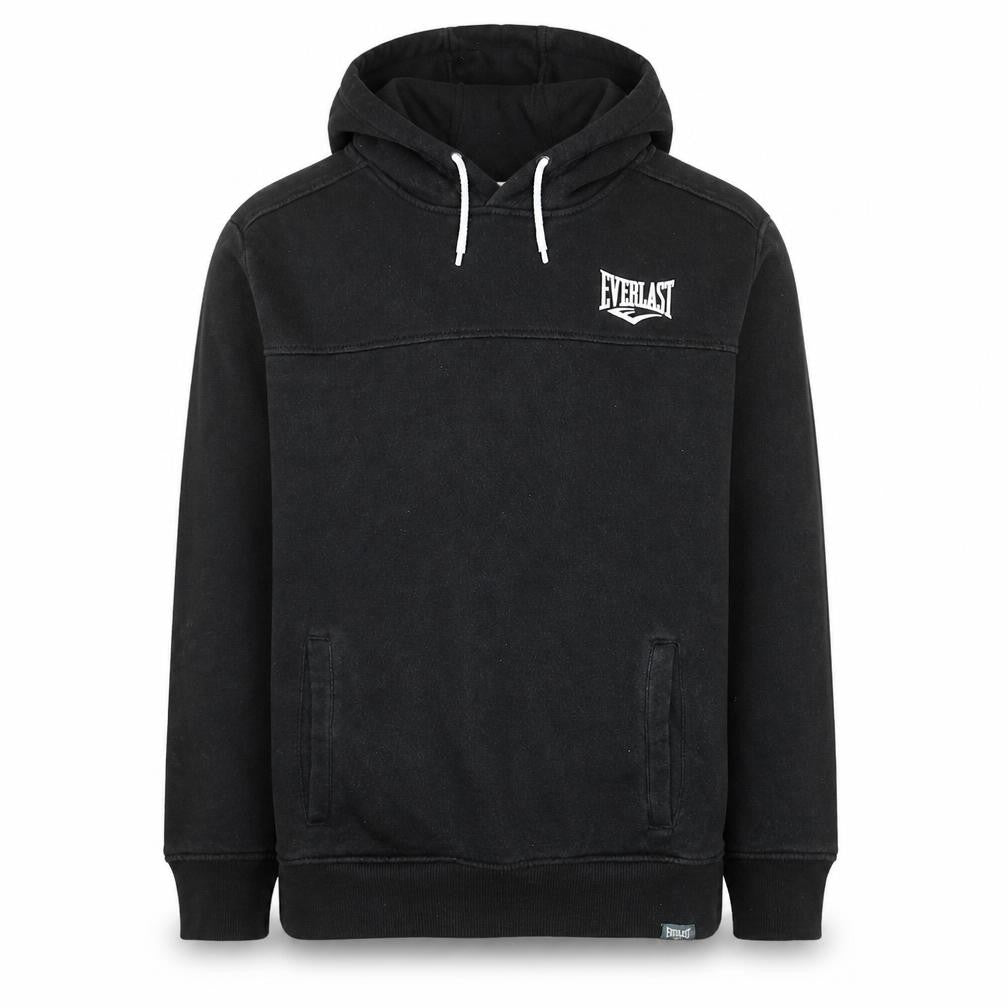 Everlast Men's Black Pullover Hoodie M Sports Fleece Sweatshirt