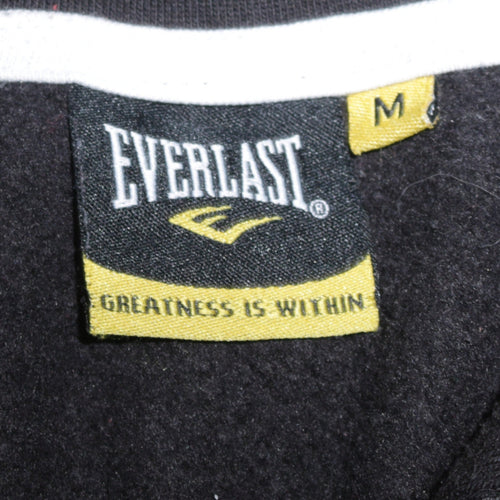 Everlast Men's Black Pullover Hoodie M Sports Fleece Sweatshirt