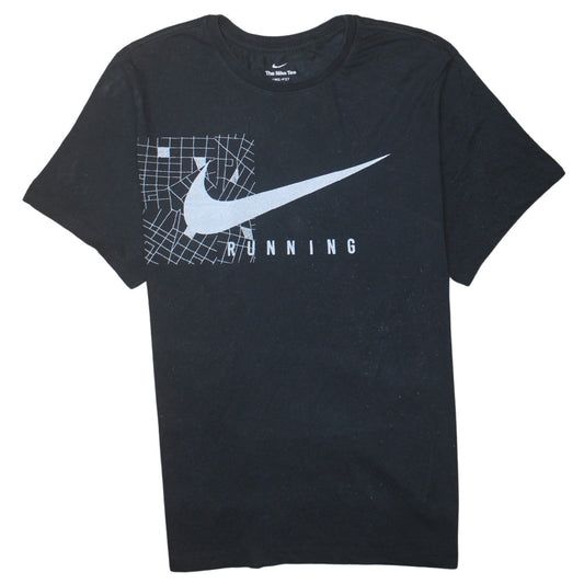 Nike Men's Black Dri-Fit Running Graphic T-Shirt XL