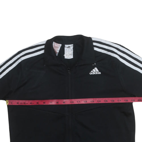Adidas Boys Black Full Zip Sweatshirt 13-14 Years Sports Training Top