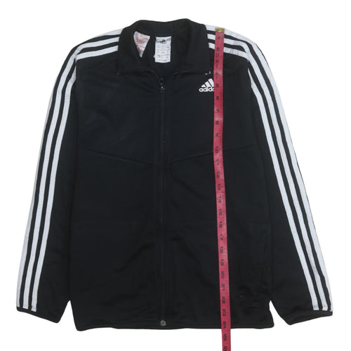 Adidas Boys Black Full Zip Sweatshirt 13-14 Years Sports Training Top