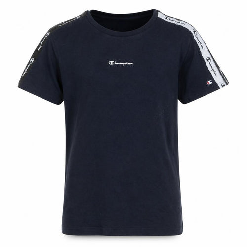 Champion Boys Blue Logo Tape Short Sleeve Crew Neck T-Shirt 15-16 Years