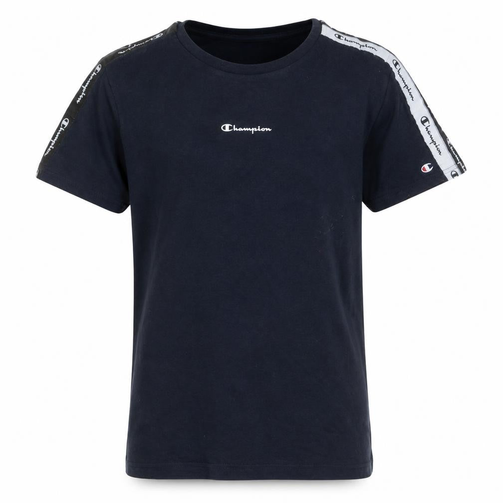 Champion Boys Blue Logo Tape Short Sleeve Crew Neck T-Shirt 15-16 Years