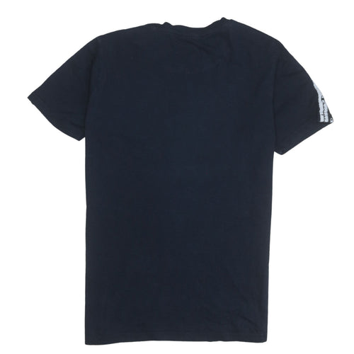 Champion Boys Blue Logo Tape Short Sleeve Crew Neck T-Shirt 15-16 Years