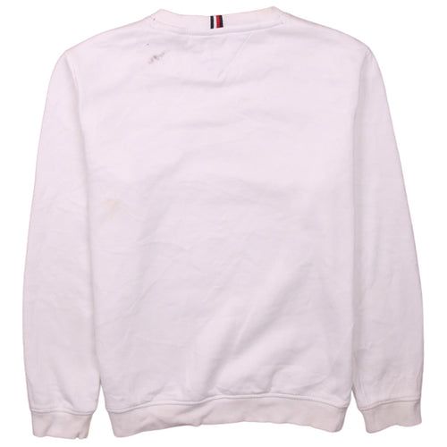 Tommy Hilfiger Boys White Logo Pullover Sweatshirt 12-14 Years