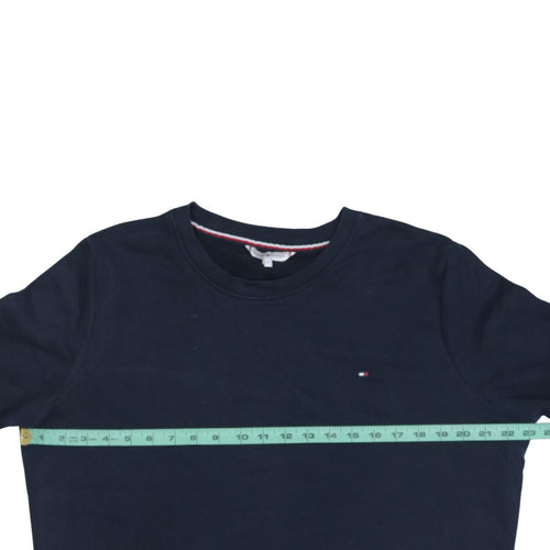 Tommy Hilfiger Men's Blue XL Crew Neck Cotton Sweatshirt