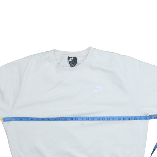 Nike Men's White XL Pullover Crew Neck Fleece Sweatshirt