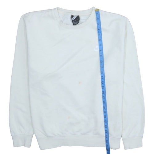 Nike Men's White XL Pullover Crew Neck Fleece Sweatshirt