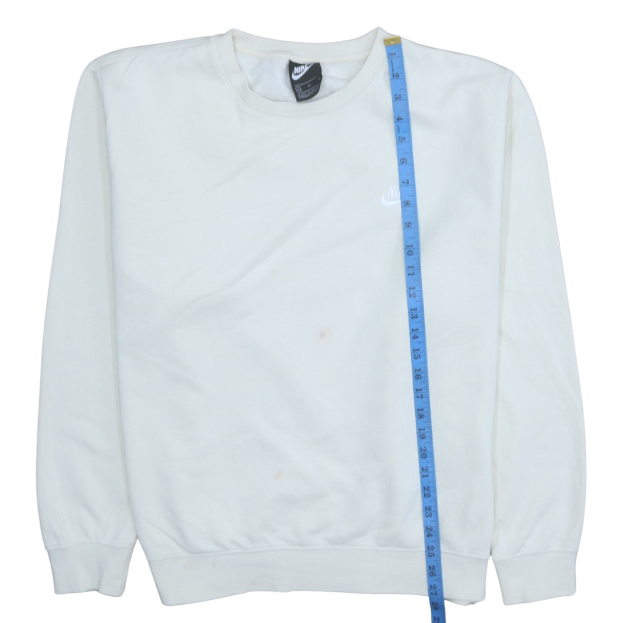 Nike Men's White XL Pullover Crew Neck Fleece Sweatshirt