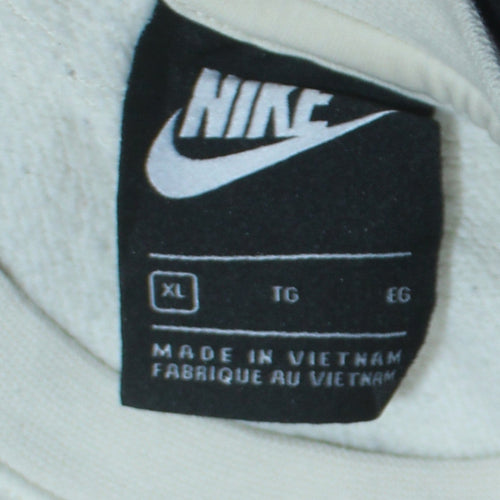 Nike Men's White XL Pullover Crew Neck Fleece Sweatshirt