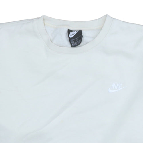Nike Men's White XL Pullover Crew Neck Fleece Sweatshirt