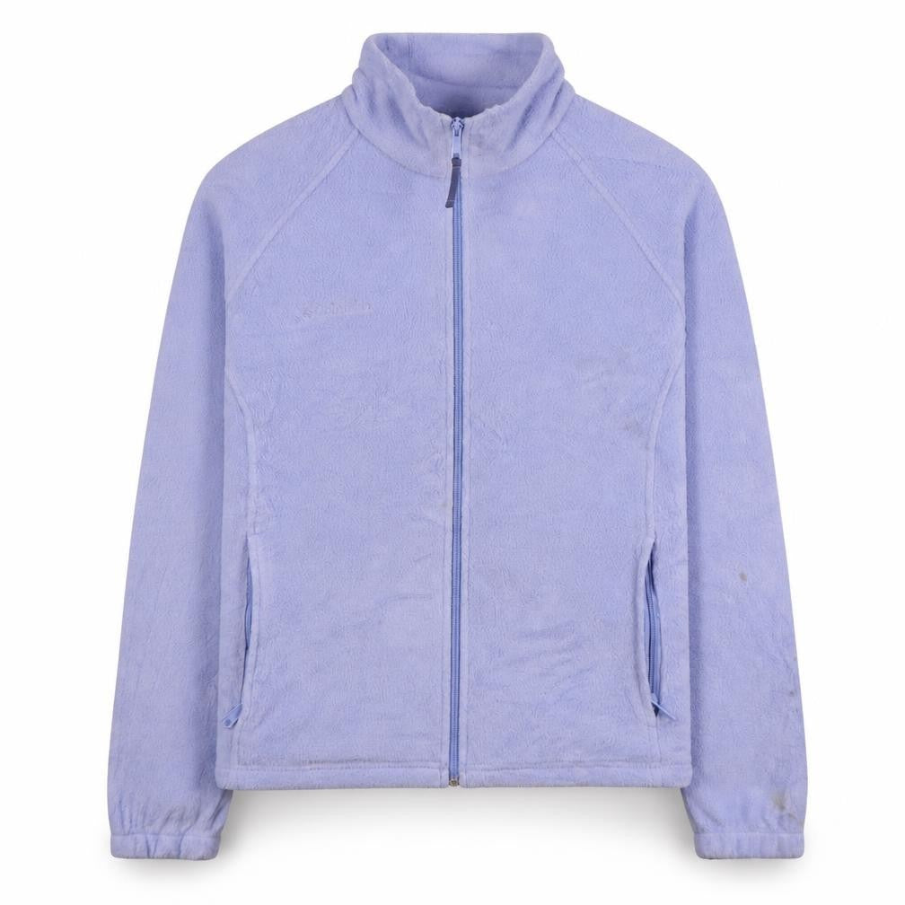 Front view of Columbia Women's Purple Fleece Full Zip Jacket L