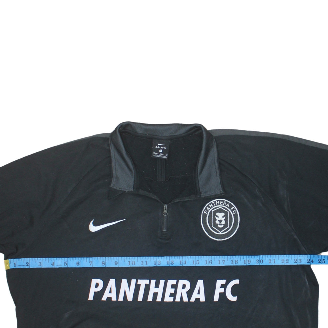 Nike Men’s Black XL Dri-Fit 1/4 Zip Panthera FC Sweatshirt