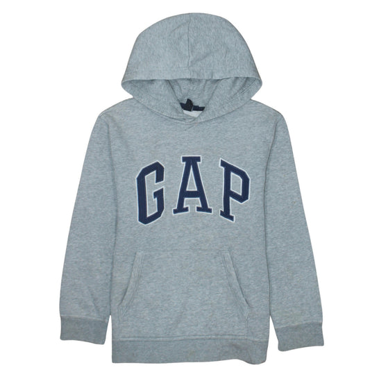 GAP Kids Boys Grey Hoodie 12 Years XL Pullover Logo Cotton Blend