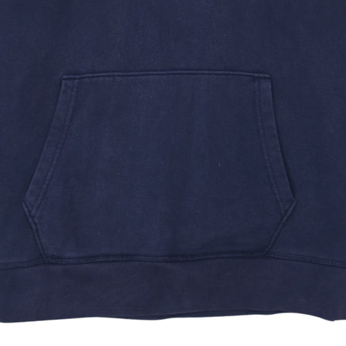 Levi's Men's Blue Pullover Hoodie L Logo Graphic Cotton Fleece