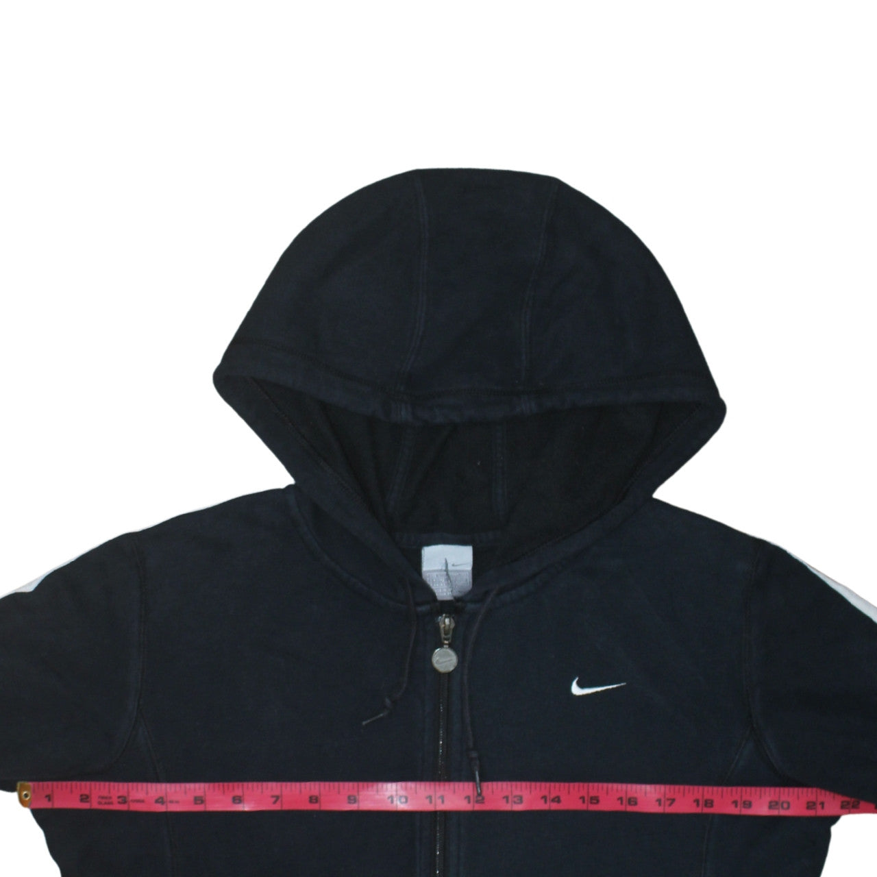Nike Women's Black Full Zip Hoodie Size L Cotton Blend Sportswear