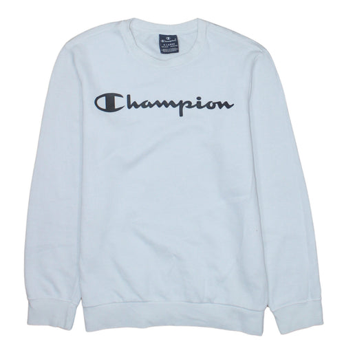 Champion Boys White Graphic Logo Pullover Sweatshirt 13-14 Years